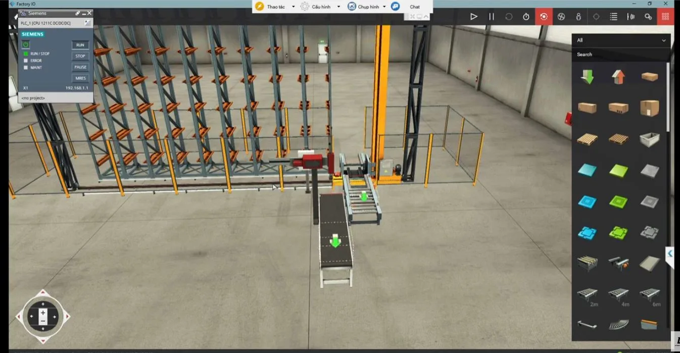 Lập trình Lưu kho tự động Factory IO WinCC