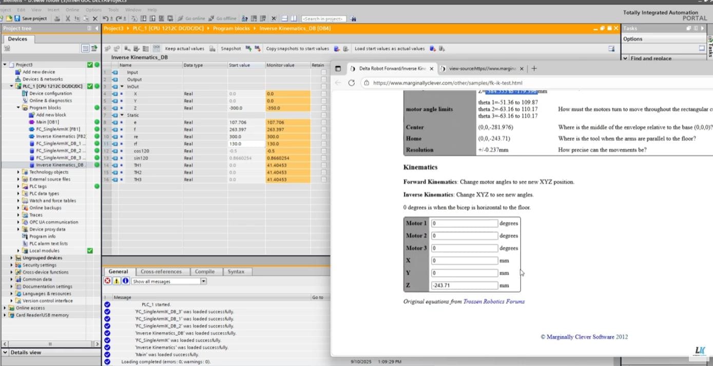 LẬP TRÌNH Robot delta nội suy S71200 WINCC